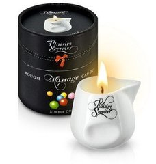 Масажна свічка - Plaisirs Secrets Bubble Gum, 80 мл