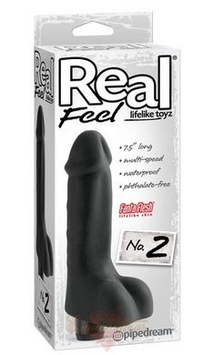 Realistic vibrator - Real Feel Lifelike Toyz No. 2 - Black