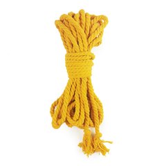 Cotton rope BDSM 8 meters, 6 mm, yellow