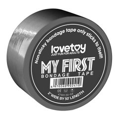Лента для бондажа - My First Non Sticky Bondage Tape, Grey