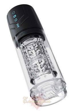 Whirlwind Pro Black Automatic Male Masturbator &ndash; 360&deg; Rotation, 7 Suction Modes BL70476SH &mdash; photos