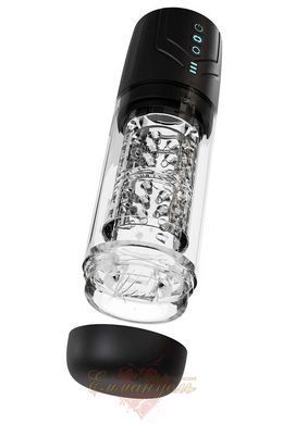 Whirlwind Pro Black Automatic Male Masturbator &ndash; 360&deg; Rotation, 7 Suction Modes BL70476SH &mdash; photos
