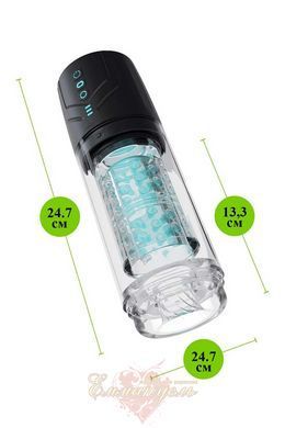 Whirlwind Pro Black Automatic Male Masturbator &ndash; 360&deg; Rotation, 7 Suction Modes BL70476SH &mdash; photos