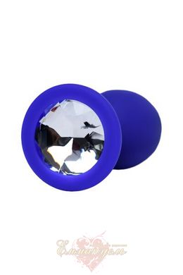 Анальна пробка - ToDo By Toyfa Brilliant, силікон, синій, 7 см, ø 2,8 см, 26 г
