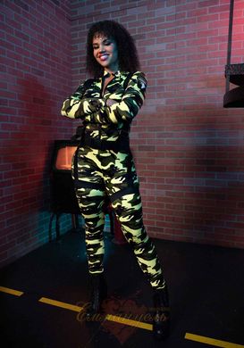 Erotic paratrooper costume - Leg Avenue Pretty Paratrooper S, jumpsuit, harness