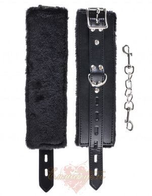 Wide cuffs with fur trim Pipedream Fetish Fantasy Series black color PD541044 &mdash; photos