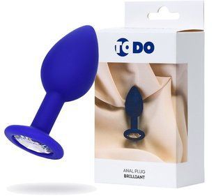 Butt plug - ToDo By Toyfa Brilliant, silicone, blue, 7 cm, &oslash; 2.8 cm, 26 g 661100357012 &mdash; photos