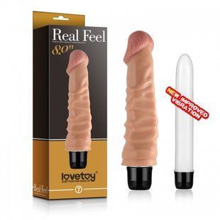 Realistic vibrator - Reel Feel Vibrator Flesh 8,0" 6452LVTOY023 &mdash; photos