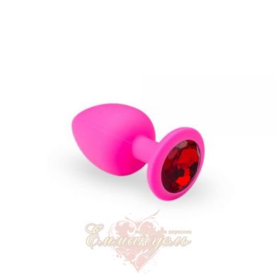 Butt plug - Pink Silicone Ruby, M
