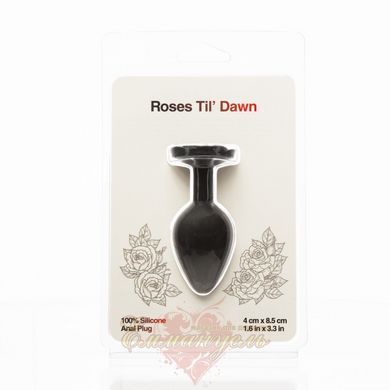 Анальна пробка BMS Roses Til&rsquo; Dawn silicone anal plug medium SX3148 фото