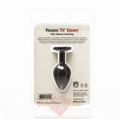 Анальна пробка BMS Roses Til&rsquo; Dawn silicone anal plug medium SX3148 фото