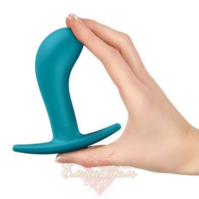 Анальная пробка Fun Factory Bootie L Aquamarine, диаметр 3,8 см, тонкий ограничитель SX3667 фото