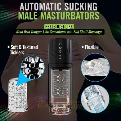 Whirlwind Pro Black Automatic Male Masturbator &ndash; 360&deg; Rotation, 7 Suction Modes BL70476SH &mdash; photos