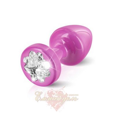 Cork - Diogol Anni R Clover Pink Crystal 30mm, 4 Swarovsky crystals in the form of a leaf of a clover
