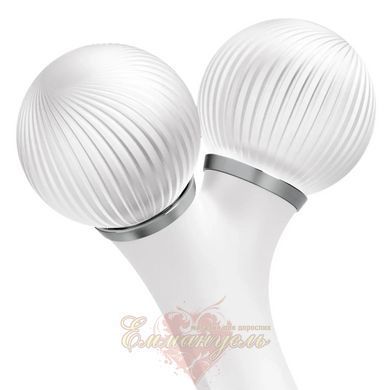 Электронный ультразвуковой ролик для массажа лица GESKE Sonic Facial Roller 4в1 white HB0183 фото