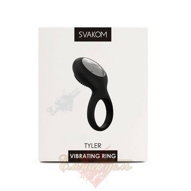 Charging cock ring - SVAKOM Tyler Couples, Black