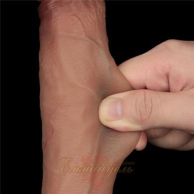 Фалоімітатор Sliding Skin Pro Dual Layer Silicone Dong 9" Flesh 6452LV417004 фото