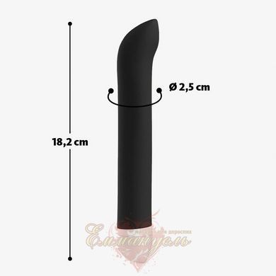 Вибратор для точки &ndash; G Fun Factory JOUPIE, черный, диаметр 2,5 см, на батарейках SX0950 фото