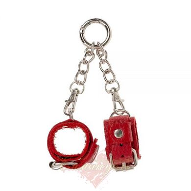 Keychain - Handcuffs, Red