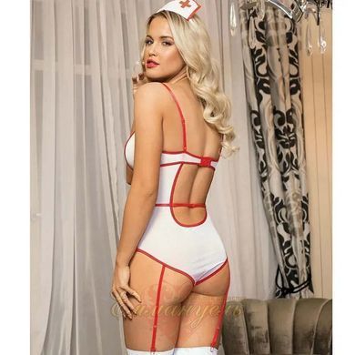 Сексуальный костюм медсестры Sunspice белый S/M &mdash; 4 предмета для ролевых игр 81541 S/M фото