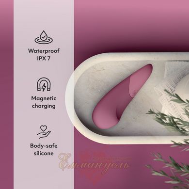 Мінівібратор Womanizer Vibe Dusky Pink, 3 режими + 10 рівнів інтенсивності 23780/WZFS1SG3 фото