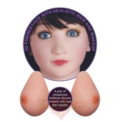 Секс лялька - Silicone Boobie Super Love Doll, реалістична вставна вагіна