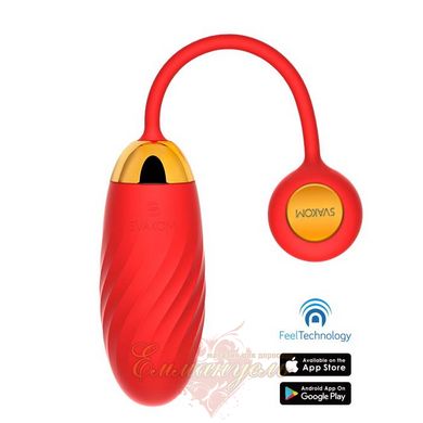 SMART Interactive Vibrating Egg - Svakom Ella Neo Red