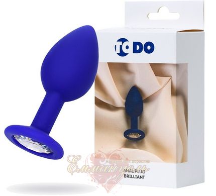 Butt plug - ToDo By Toyfa Brilliant, silicone, blue, 7 cm, ø 2.8 cm, 26 g