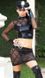 Эротический костюм полицейского - "Дерзкая Кристи" S/M, юбка, топ, фуражка, митенки, наручники