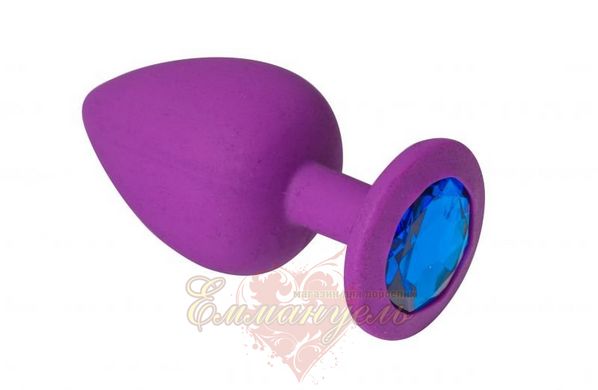 Butt plug - Purple Silicone Sapphire, M