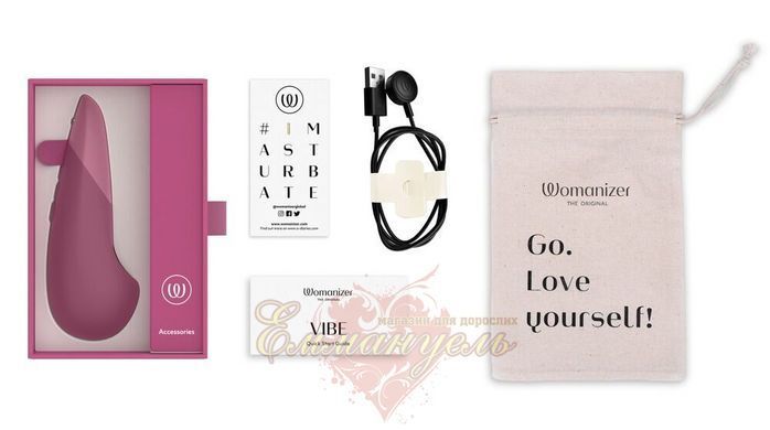 Мінівібратор Womanizer Vibe Dusky Pink, 3 режими + 10 рівнів інтенсивності 23780/WZFS1SG3 фото