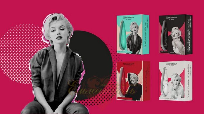 Вакуумный стимулятор клитора - Womanizer Marilyn Monroe Black Marble