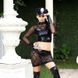 Эротический костюм полицейского - "Дерзкая Кристи" S/M, юбка, топ, фуражка, митенки, наручники