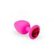 Butt plug - Pink Silicone Ruby, M