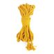 Хлопковая веревка BDSM 8 метров, 6 мм, цвет желтый