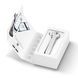 Электронный ультразвуковой ролик для массажа лица GESKE Sonic Facial Roller 4в1 white HB0183 фото 8
