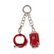 Keychain - Handcuffs, Red