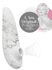 Вакуумний стимулятор клітора - Womanizer Marilyn Monroe White Marble