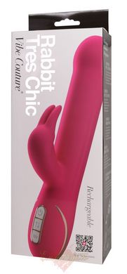 Hi-tech вибратор - Rabbit Tres Chic, розовый, движущиеся бусины