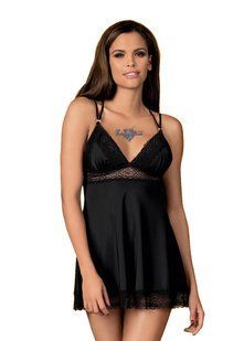 Peignoir - Lolitte babydoll Obsessive S/M, black 410484 &mdash; photos