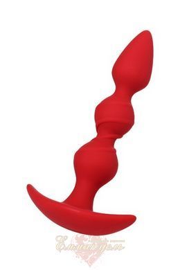 Butt plug - ToDo By Toyfa Trio, silicone, red, 16 cm, &oslash; 3.3 cm 661100357017 &mdash; photos