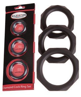MALESATION Diamond Cock Ring Set 614000031537 фото