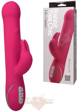 Hi-tech vibrator - Rabbit Tres Chic, pink, moving beads