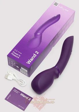 Вібромасажер We-Vibe Wand 2 &mdash; фіолетовий, бездротовий, 10+ режимів, сумісний з додатком 23124/SNWD2SG4 фото