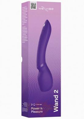 Вібромасажер We-Vibe Wand 2 &mdash; фіолетовий, бездротовий, 10+ режимів, сумісний з додатком 23124/SNWD2SG4 фото