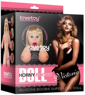 Секс кукла - Silicone Boobie Super Love Doll LV153002, реалистичная вставная вагина, открытый рот