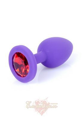 Anal plug Jewellery silicone purple plug S red 62530064-00082 &mdash; photos