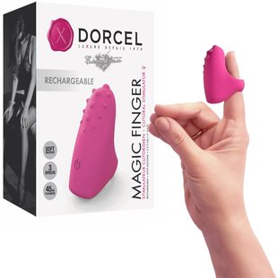 Вибронасадка на палец - Dorcel MAGIC FINGER Rose перезаряжаемый, 3 режима работы