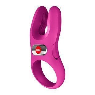 Эрекционное виброкольцо с двойной стимуляцией Fun Factory NŌS PRO Magenta, 2 мотора SX3701 фото