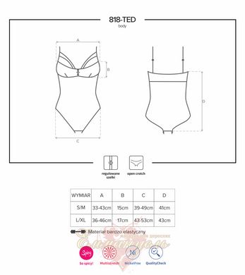 Боди - 818-TED-1 Body Obsessive, XXL